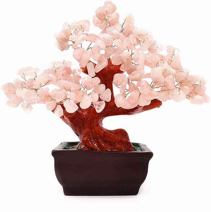 Feng Shui Pink Crystal Money Tree